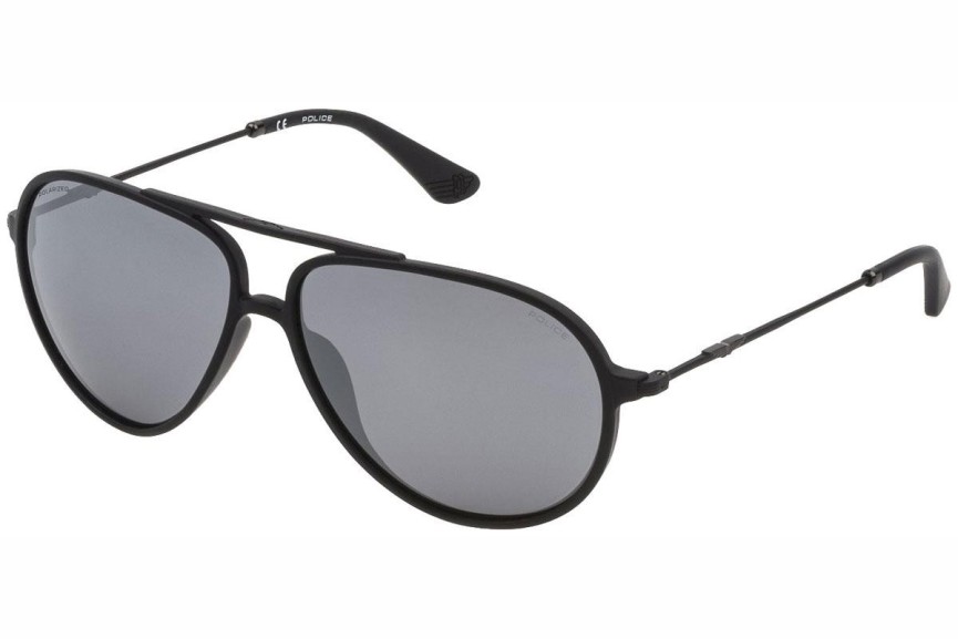 Sluneční brýle Police SPLD39 U28Z Polarized Pilot Černé