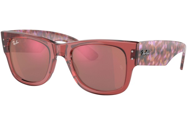 Sluneční brýle Ray-Ban Mega Wayfarer RB0840S 66372K Squared Růžové