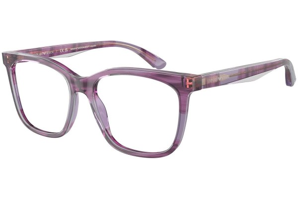 Brýle Emporio Armani EA3228 6056 Squared Fialové