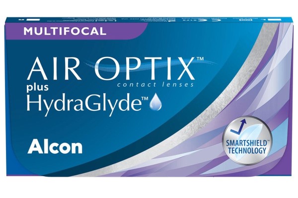 Kontaktní čočky Měsíční Air Optix plus HydraGlyde Multifokální (6 čoček)