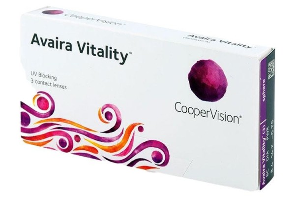 Kontaktní čočky Měsíční Avaira Vitality (3 čočky)