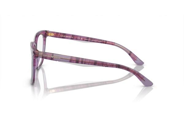 Brýle Emporio Armani EA3228 6056 Squared Fialové