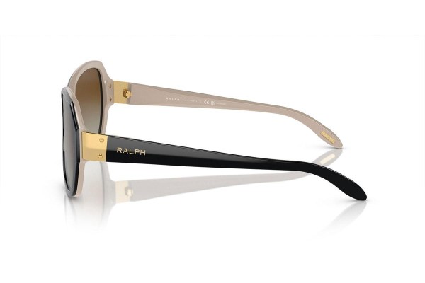 Sluneční brýle Ralph by Ralph Lauren RA5138 6123T3 Polarized Oversize Černé