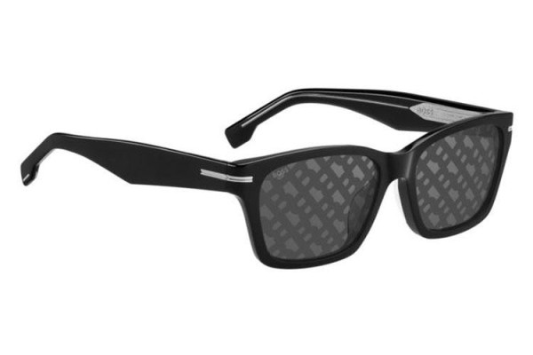 Sluneční brýle BOSS BOSS1739/F/SK 807/MD Polarized Obdélníkové Černé