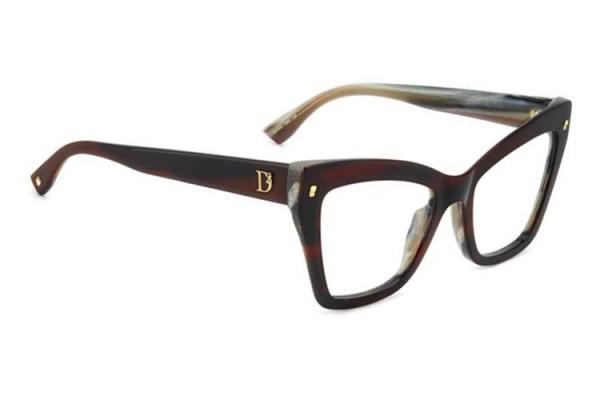 Brýle Dsquared2 D20152 K4G Cat Eye Červené