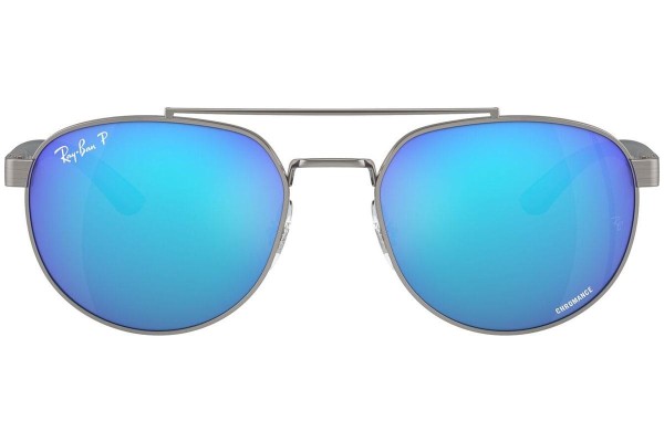 Sluneční brýle Ray-Ban RB3736CH 004/A1 Polarized Obdélníkové Šedé