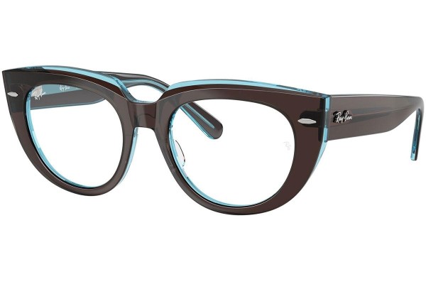 Brýle Ray-Ban RX5586 8366 Squared Hnědé