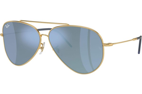 Sluneční brýle Ray-Ban Aviator Reverse RBR0101S 001/GA Pilot Zlaté