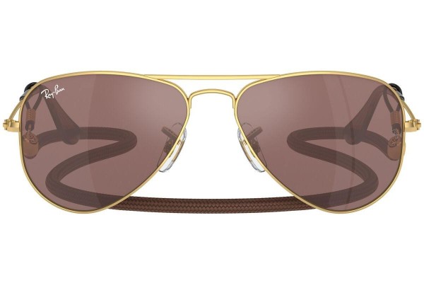 Sluneční brýle Ray-Ban Junior Aviator Junior RJ9506S 223/6G Pilot Zlaté