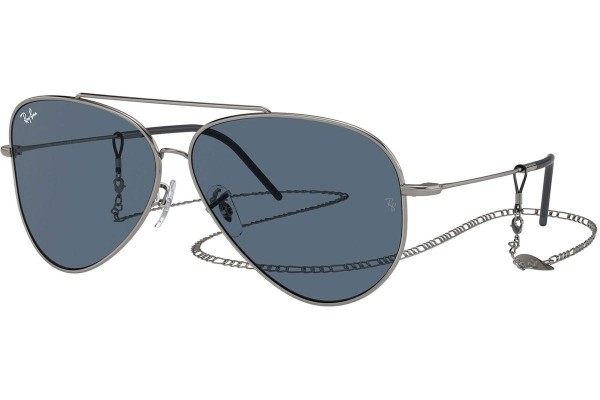 Sluneční brýle Ray-Ban Aviator Reverse RBR0101S 004/3A Pilot Stříbrné