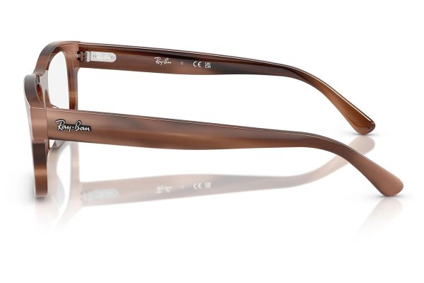 Brýle Ray-Ban RX5435 8403 Obdélníkové Hnědé