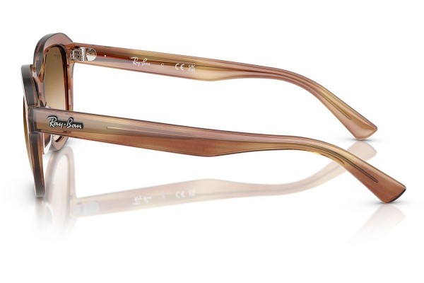 Sluneční brýle Ray-Ban Erik RB4398 140351 Squared Hnědé