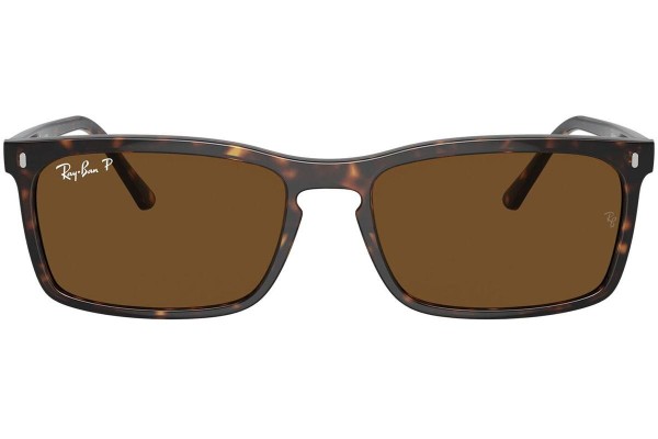 Sluneční brýle Ray-Ban RB4435 902/57 Polarized Obdélníkové Havana