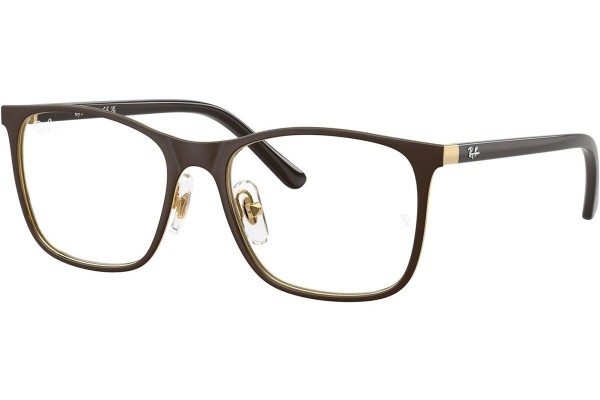 Brýle Ray-Ban Junior RY9551V 4078 Squared Hnědé