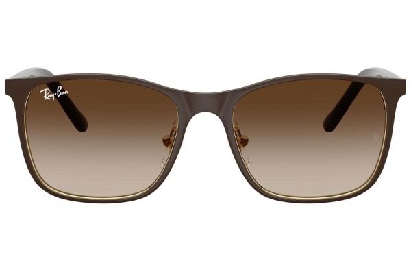 Sluneční brýle Ray-Ban Junior RJ9551S 297/13 Squared Hnědé