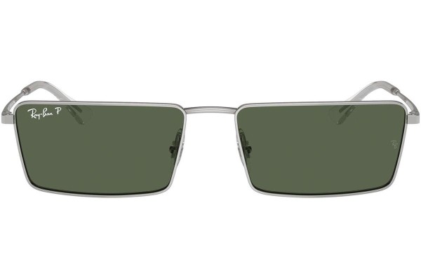 Sluneční brýle Ray-Ban RB3741 003/9A Polarized Obdélníkové Stříbrné