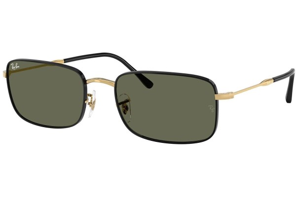 Sluneční brýle Ray-Ban RB3746 927158 Polarized Obdélníkové Zlaté