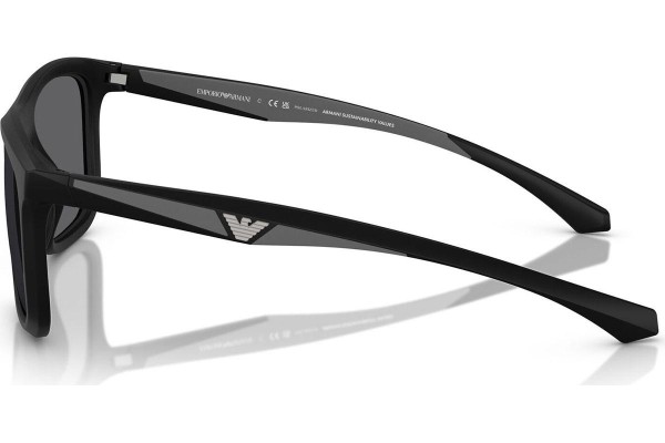 Sluneční brýle Emporio Armani EA4234U 5001T3 Polarized Squared Černé