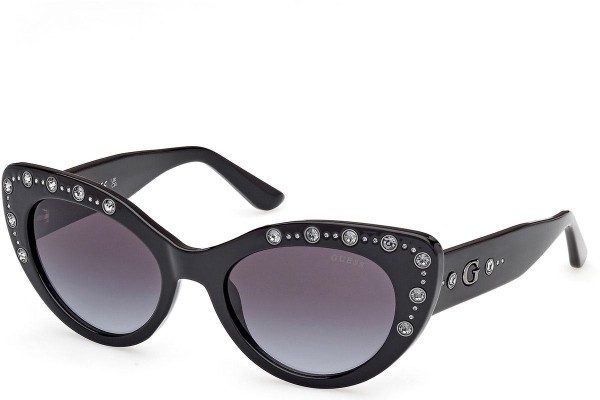 Sluneční brýle Guess GU00163 01B Cat Eye Černé