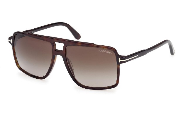 Sluneční brýle Tom Ford Kemp FT1177 52B Squared Havana