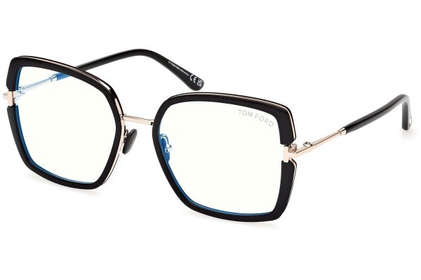 Brýle Tom Ford FT5985-B 001 Squared Černé