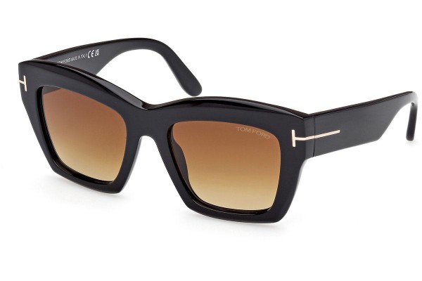 Sluneční brýle Tom Ford Luna FT1191 01F Cat Eye Černé