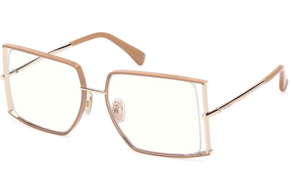 Brýle Max Mara MM5156-B 047 Squared Hnědé