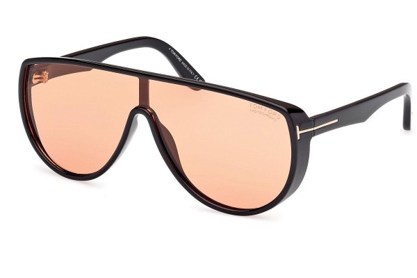 Sluneční brýle Tom Ford Achilles FT1182 05E Jednolité | Shield Černé