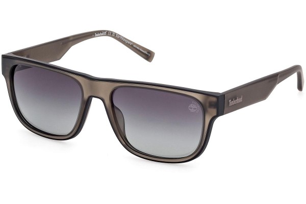 Sluneční brýle Timberland TB00025 45D Polarized Squared Hnědé