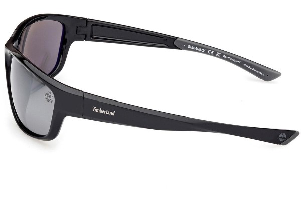 Sluneční brýle Timberland TB00024 01D Polarized Obdélníkové Černé