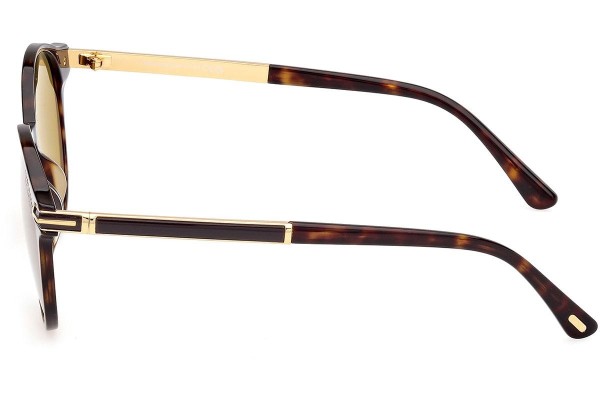 Sluneční brýle Tom Ford Araki FT1184 52H Polarized Okrouhlé Havana