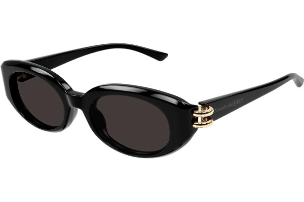 Sluneční brýle Alexander McQueen AM0469S 001 Oválné Černé