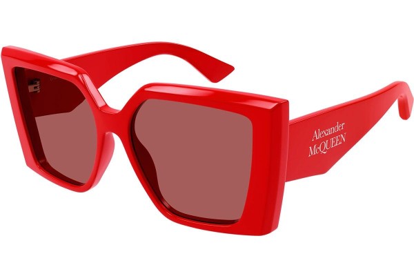 Sluneční brýle Alexander McQueen AM0467S 003 Squared Červené