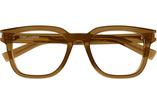 Brýle Saint Laurent SL711OPT 004 Squared Hnědé