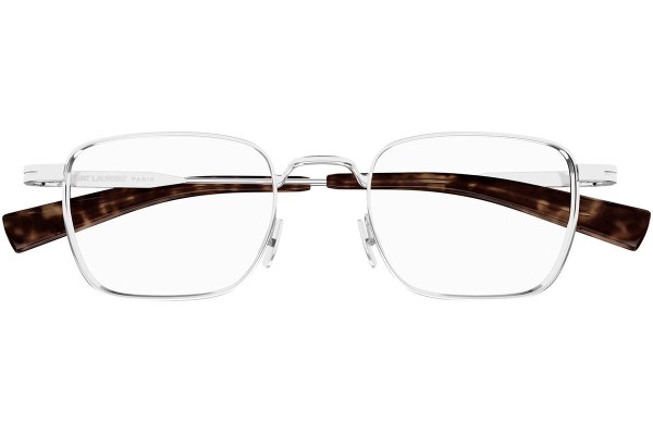 Brýle Saint Laurent SL729 005 Squared Stříbrné