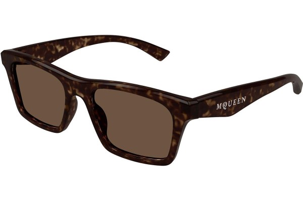 Sluneční brýle Alexander McQueen AM0472S 002 Squared Havana