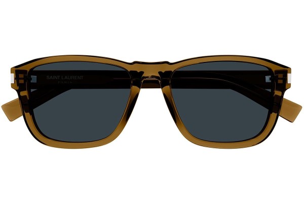 Sluneční brýle Saint Laurent SL710 004 Squared Hnědé