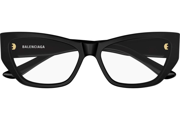 Brýle Balenciaga BB0372O 001 Squared Černé