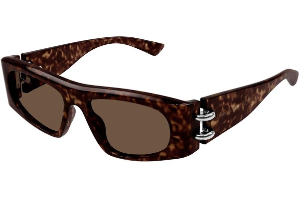 Sluneční brýle Alexander McQueen AM0471S 002 Obdélníkové Havana