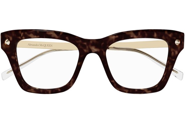 Brýle Alexander McQueen AM0484O 006 Squared Havana