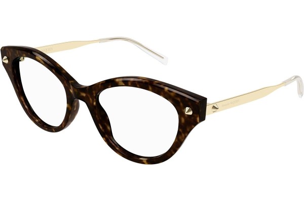 Brýle Alexander McQueen AM0485O 002 Cat Eye Havana