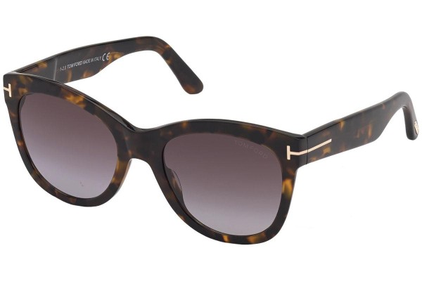 Sluneční brýle Tom Ford FT0870 52T Cat Eye Havana