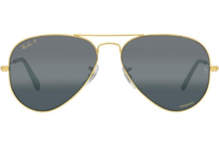 Sluneční brýle Ray-Ban Aviator Chromance Collection RB3025 9196G6 Polarized Pilot Zlaté