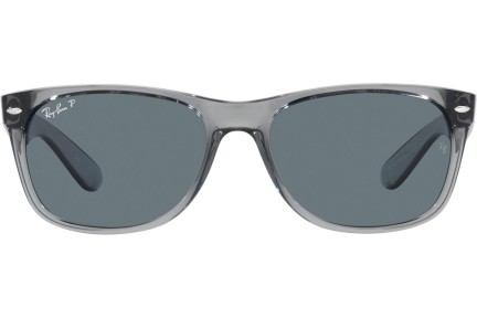 Sluneční brýle Ray-Ban New Wayfarer RB2132 64503R Polarized Squared Šedé