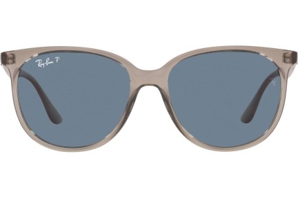 Sluneční brýle Ray-Ban RB4378 65722V Polarized Squared Šedé