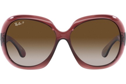 Sluneční brýle Ray-Ban Jackie Ohh II RB4098 6593T5 Polarized Oversize Hnědé