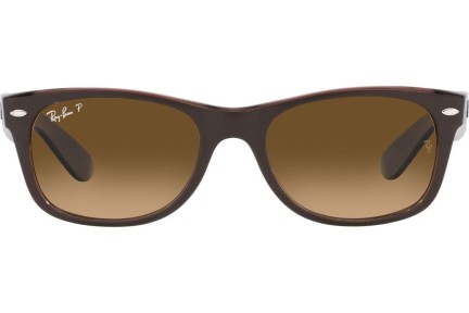 Sluneční brýle Ray-Ban New Wayfarer RB2132 6608M2 Polarized Squared Hnědé