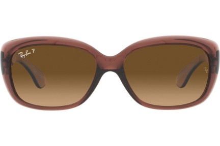 Sluneční brýle Ray-Ban Jackie Ohh RB4101 6593M2 Polarized Oversize Hnědé