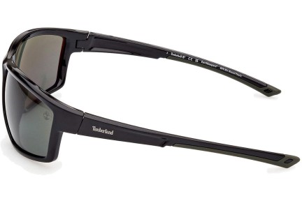 Sluneční brýle Timberland TB9287 01R Polarized Obdélníkové Černé