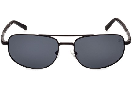 Sluneční brýle Timberland TB9285 02D Polarized Obdélníkové Černé